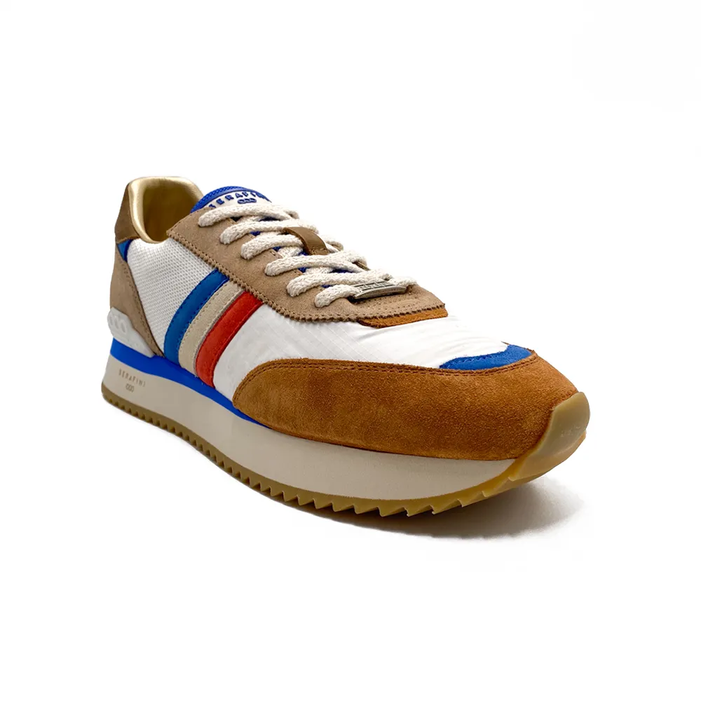 SERAFINI Herre Sneakers Torino White Walnut Blue