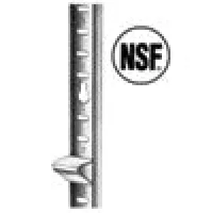 Shelving 48" Pilaster Strip, Screw Mounted,  Alum NRE # 090155