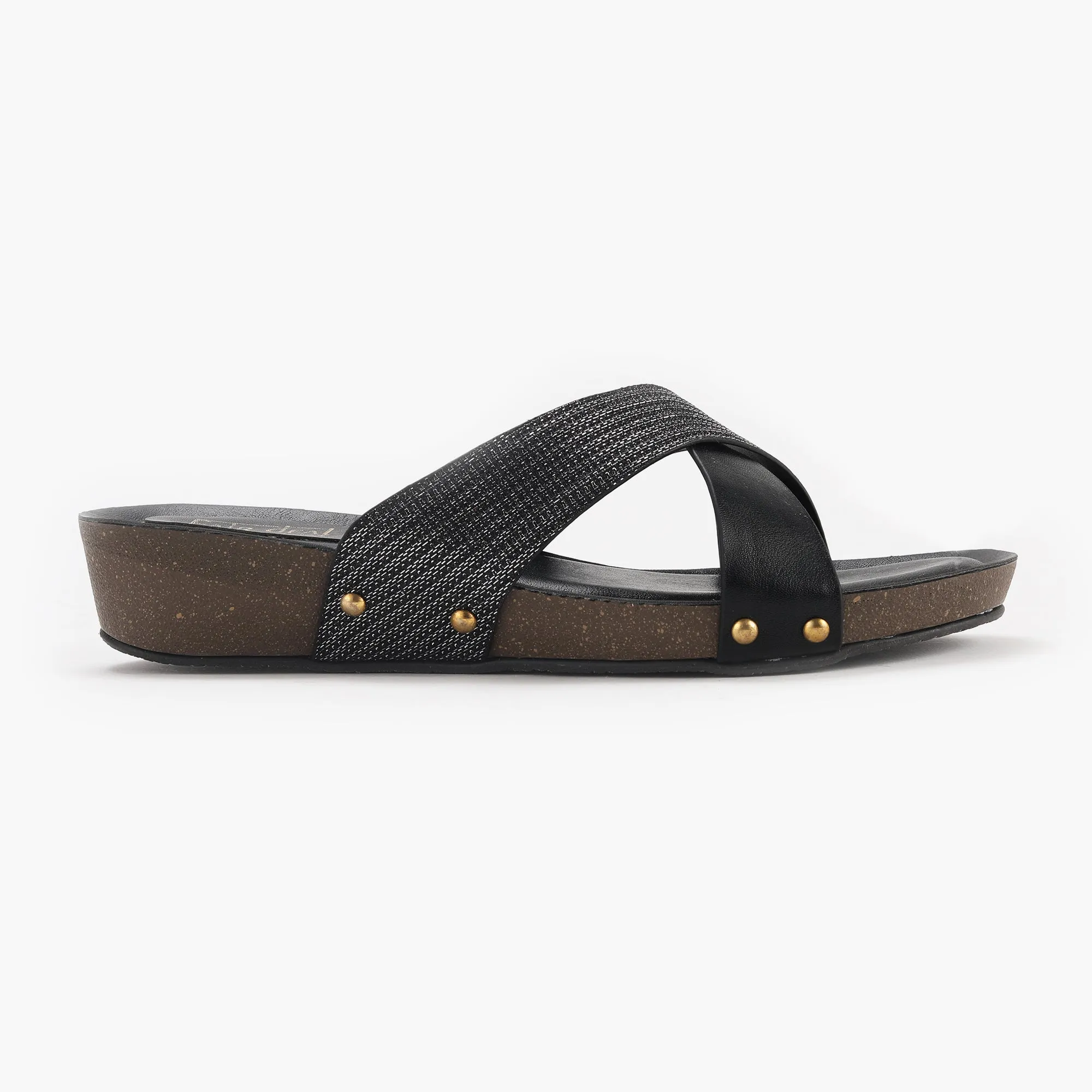 Shimmer Cross Slip Ons