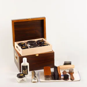 Shoe care valet Saphir Deluxe  - walnut