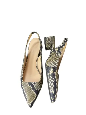 Shoes Heels Kitten By Everlane In Snakeskin Print, Size: 10