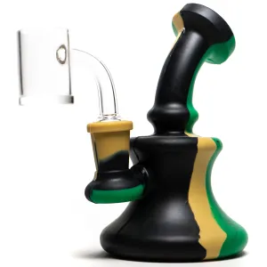 Shooters - 5" Silicone Bubbler w/ Quartz Banger - Camo
