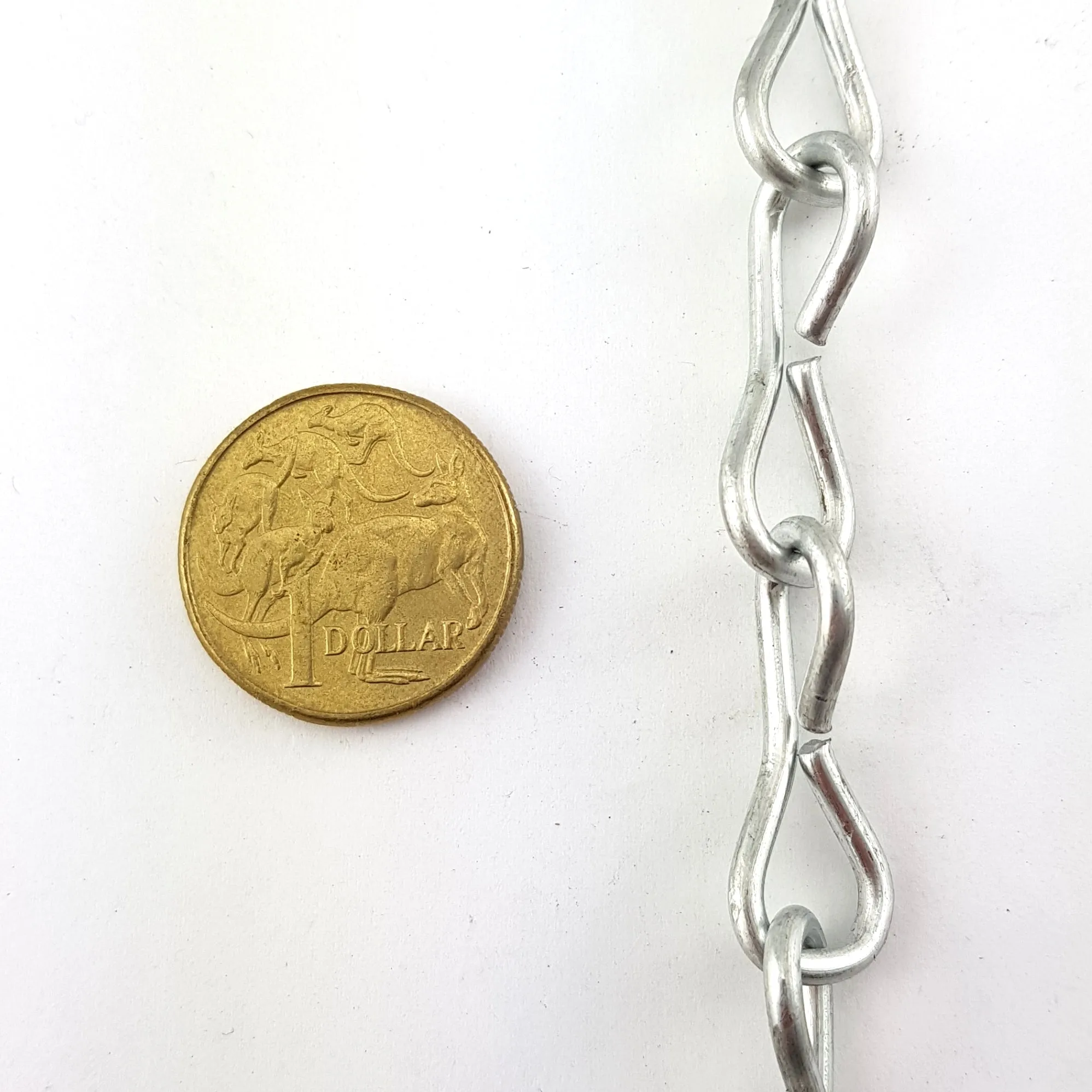 Single Jack Chain - Galvanised - 2.5mm - By The Metre