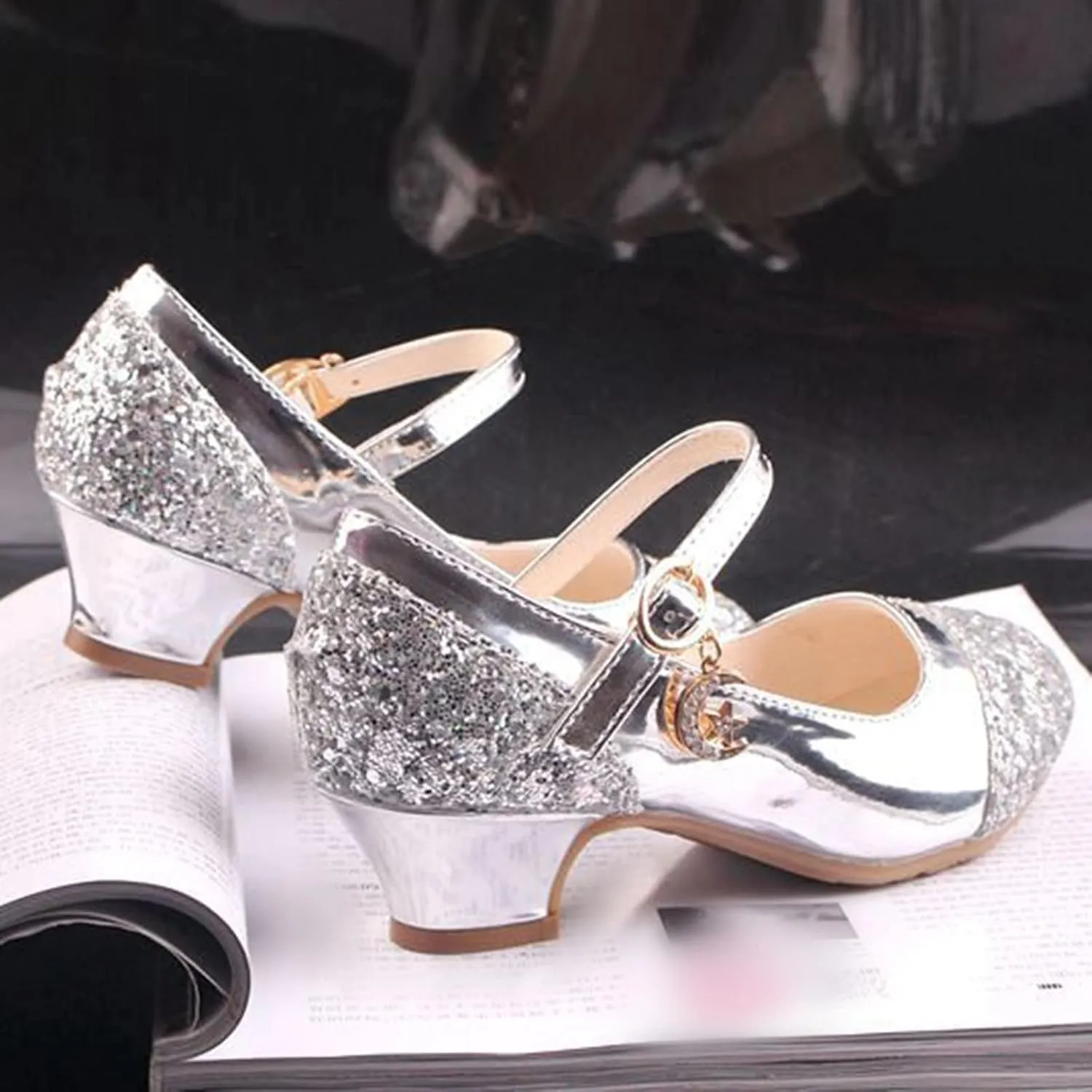Size 11 Girls Shoes Children Shoes High Heels Girls Princess Single Shoes Dress Shoes Performance Shoes Shoes Size 9