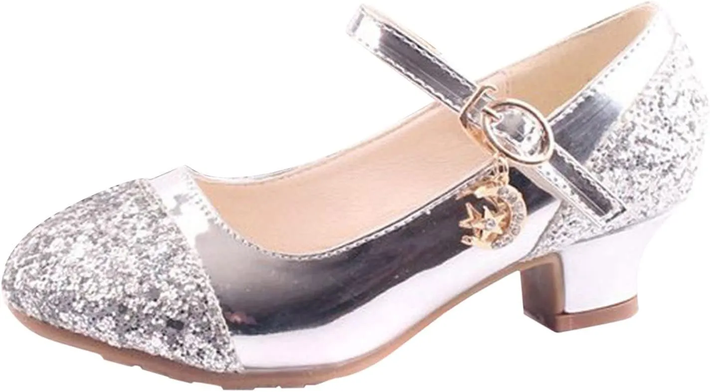 Size 11 Girls Shoes Children Shoes High Heels Girls Princess Single Shoes Dress Shoes Performance Shoes Shoes Size 9
