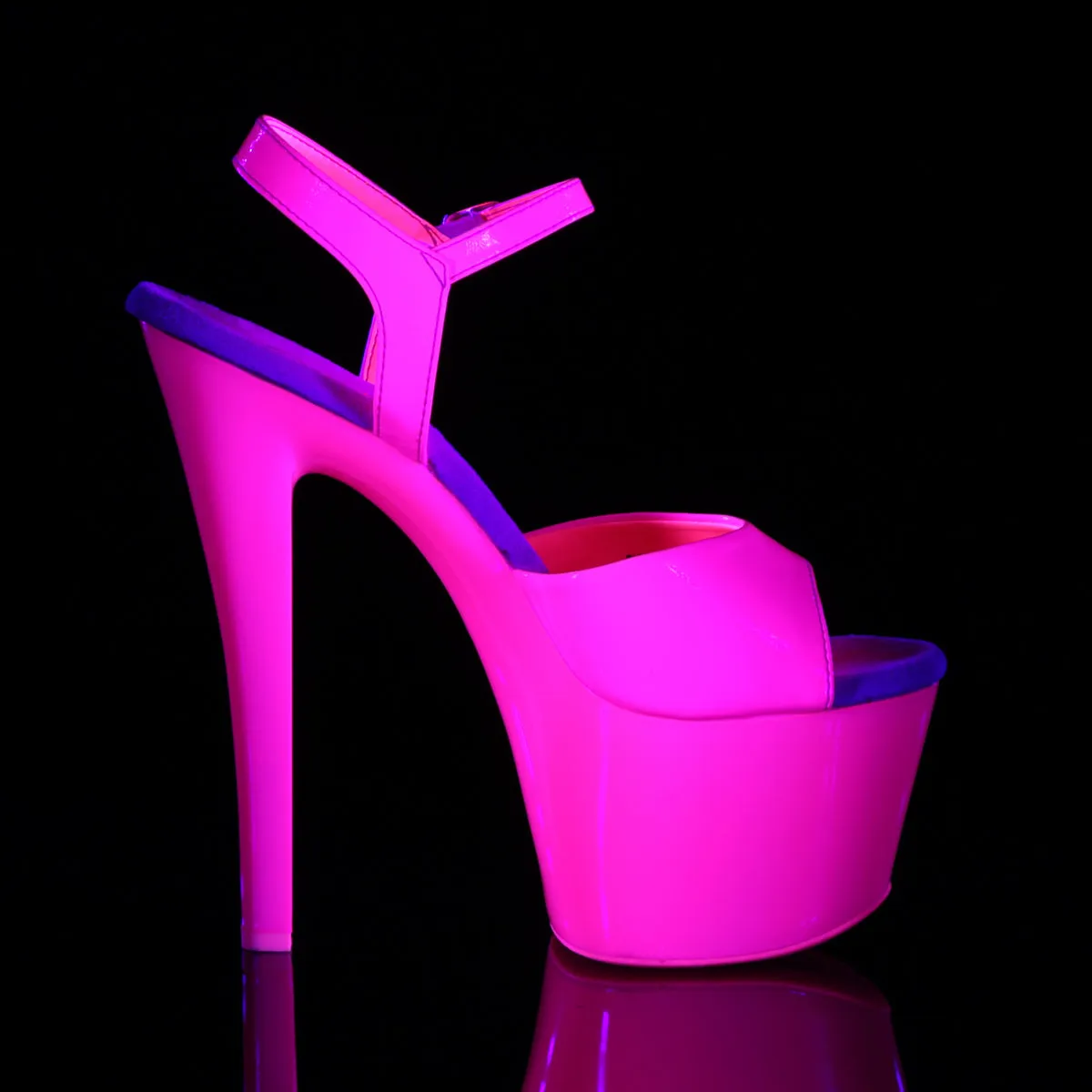 SKY-309UV Pleaser Neon H. Pink Sexy Platform Shoes (Pole Dancing Heels)