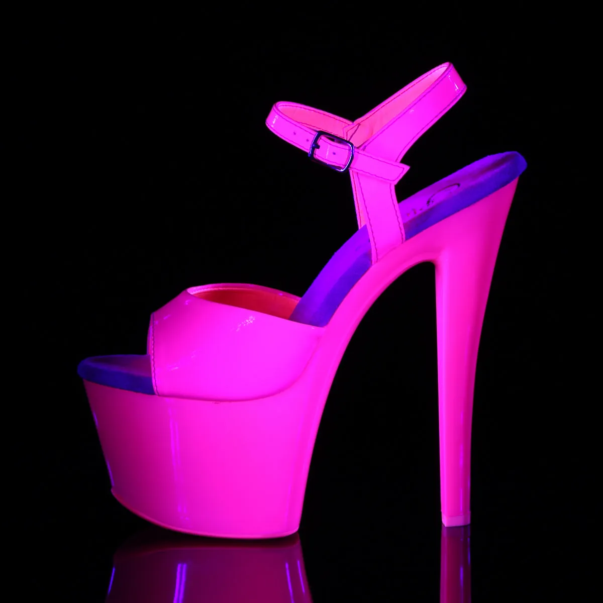 SKY-309UV Pleaser Neon H. Pink Sexy Platform Shoes (Pole Dancing Heels)
