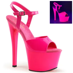 SKY-309UV Pleaser Neon H. Pink Sexy Platform Shoes (Pole Dancing Heels)