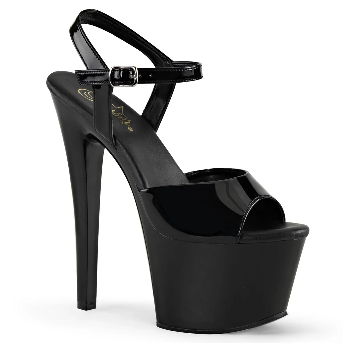 SKY-309VL Pleaser Black Patent Sexy Platform Shoes (Pole Dancing Heels)