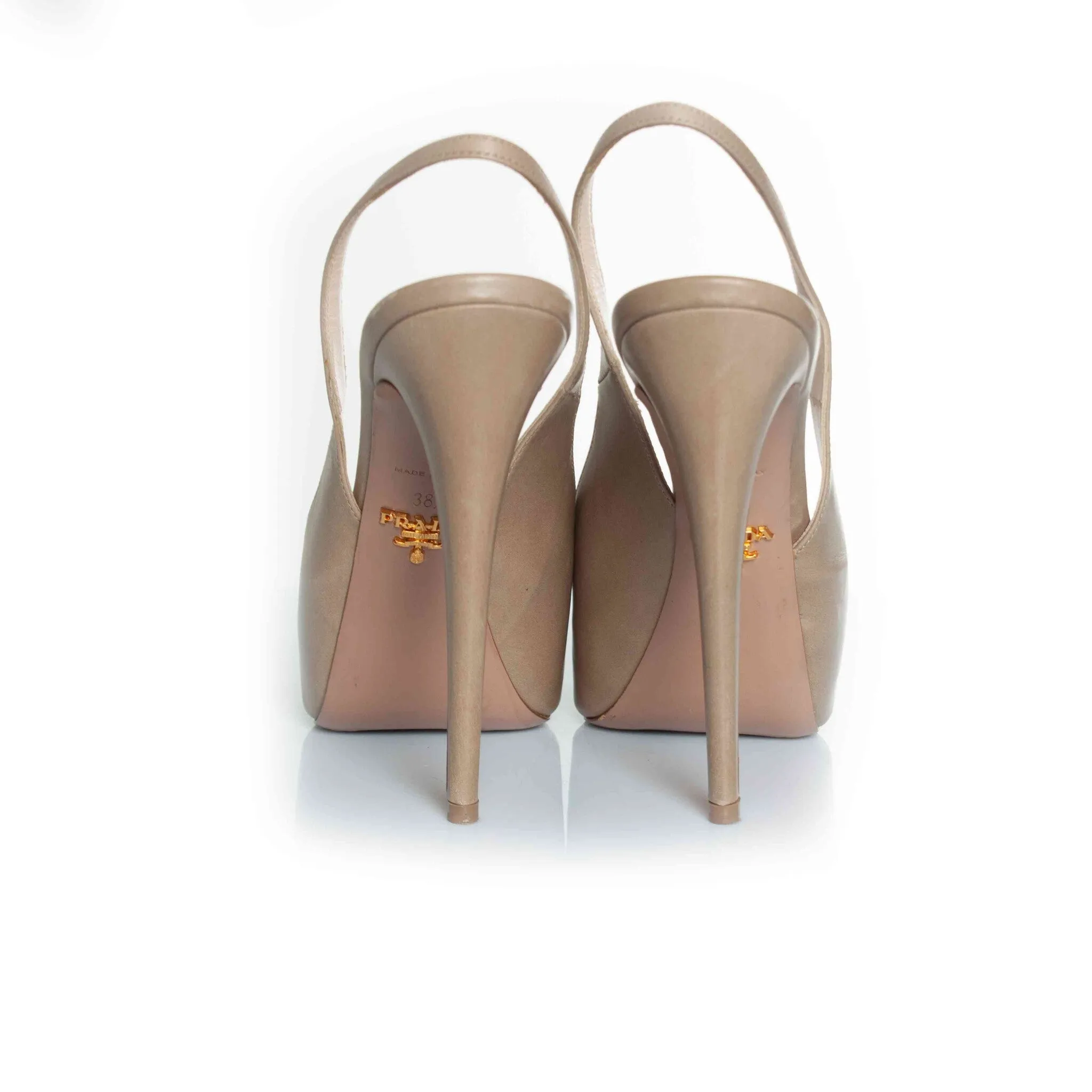 slingback heels with hidden platform