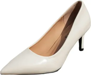 Slip on Comfortable High Heels Closed Toe Heels Women's Stiletto Pointed Toe Dress Shoes Wedding Prom Bridal Work