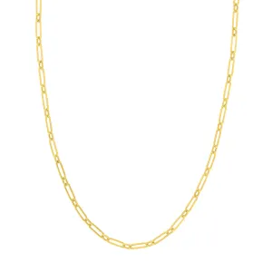 Small & Large Alternating Paperclip Link Chain