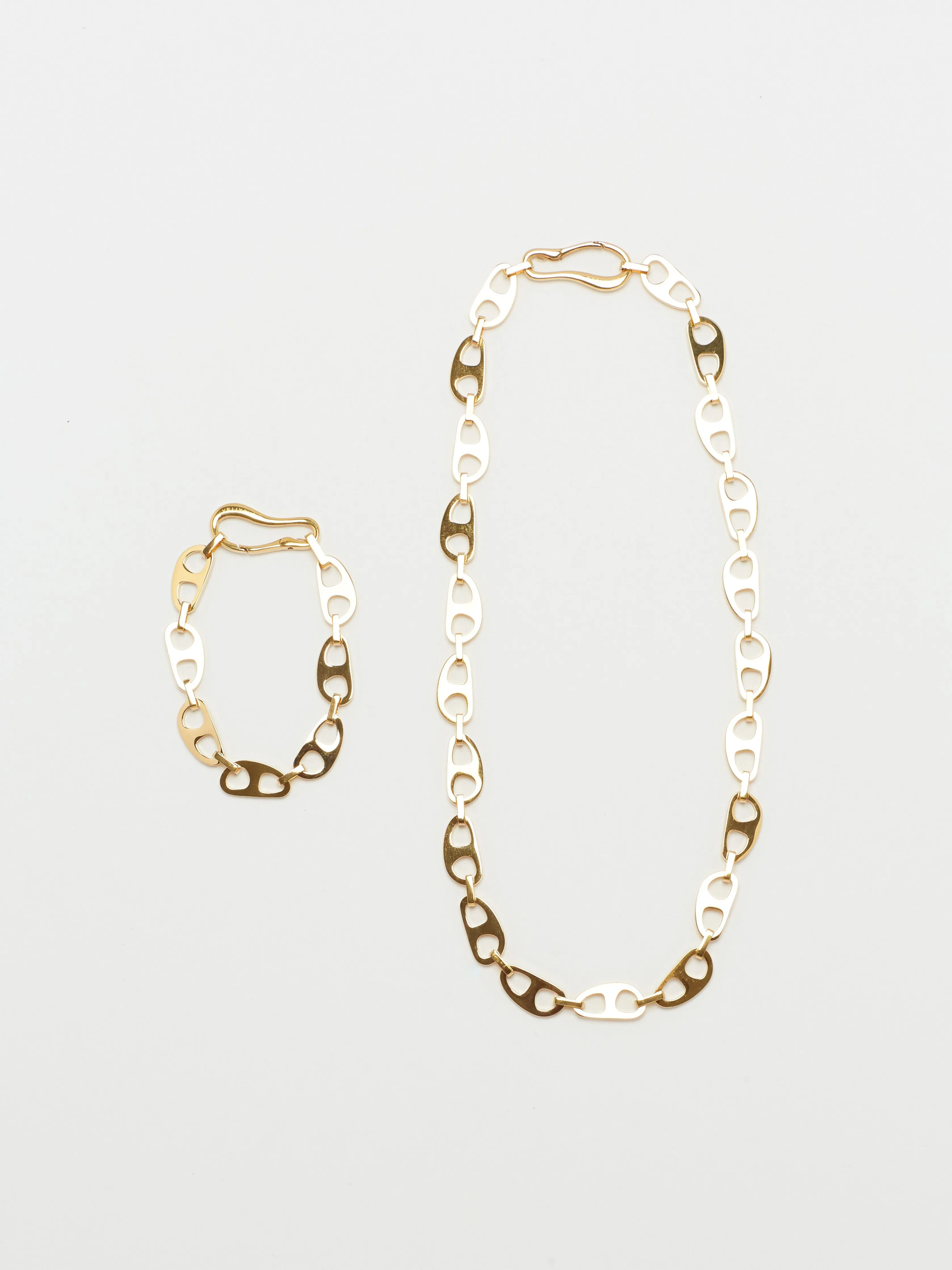 Small Gold Tab Necklace