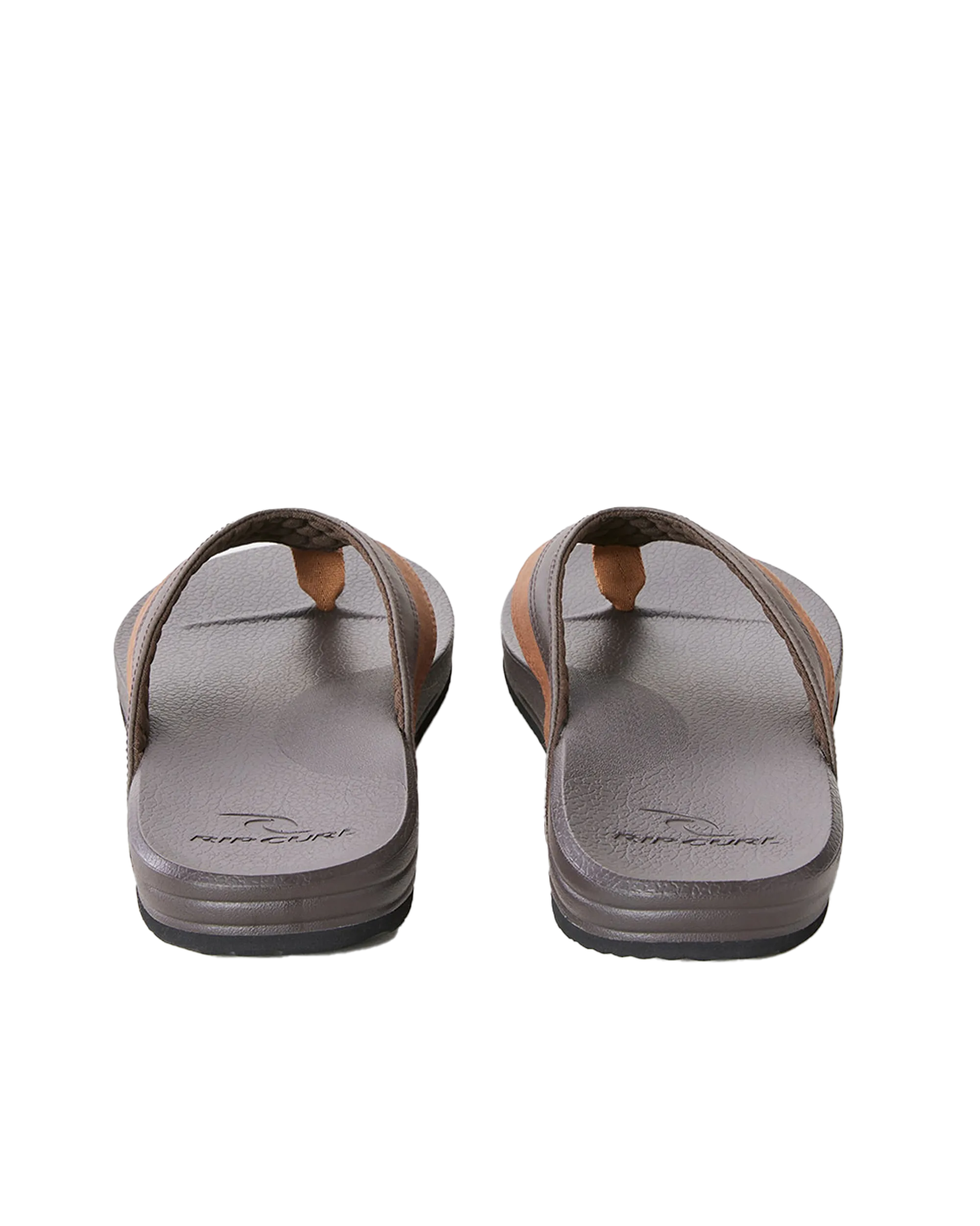 Soft Top Flip Flops in Brown & Tan