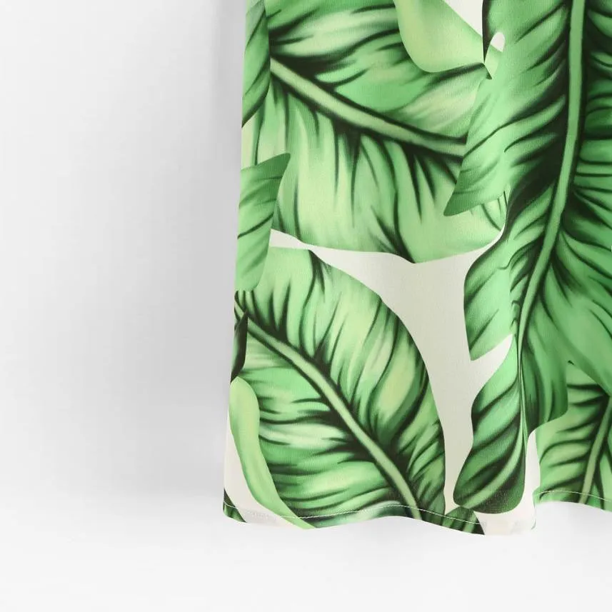 Spaghetti Strap Camisole Leaves