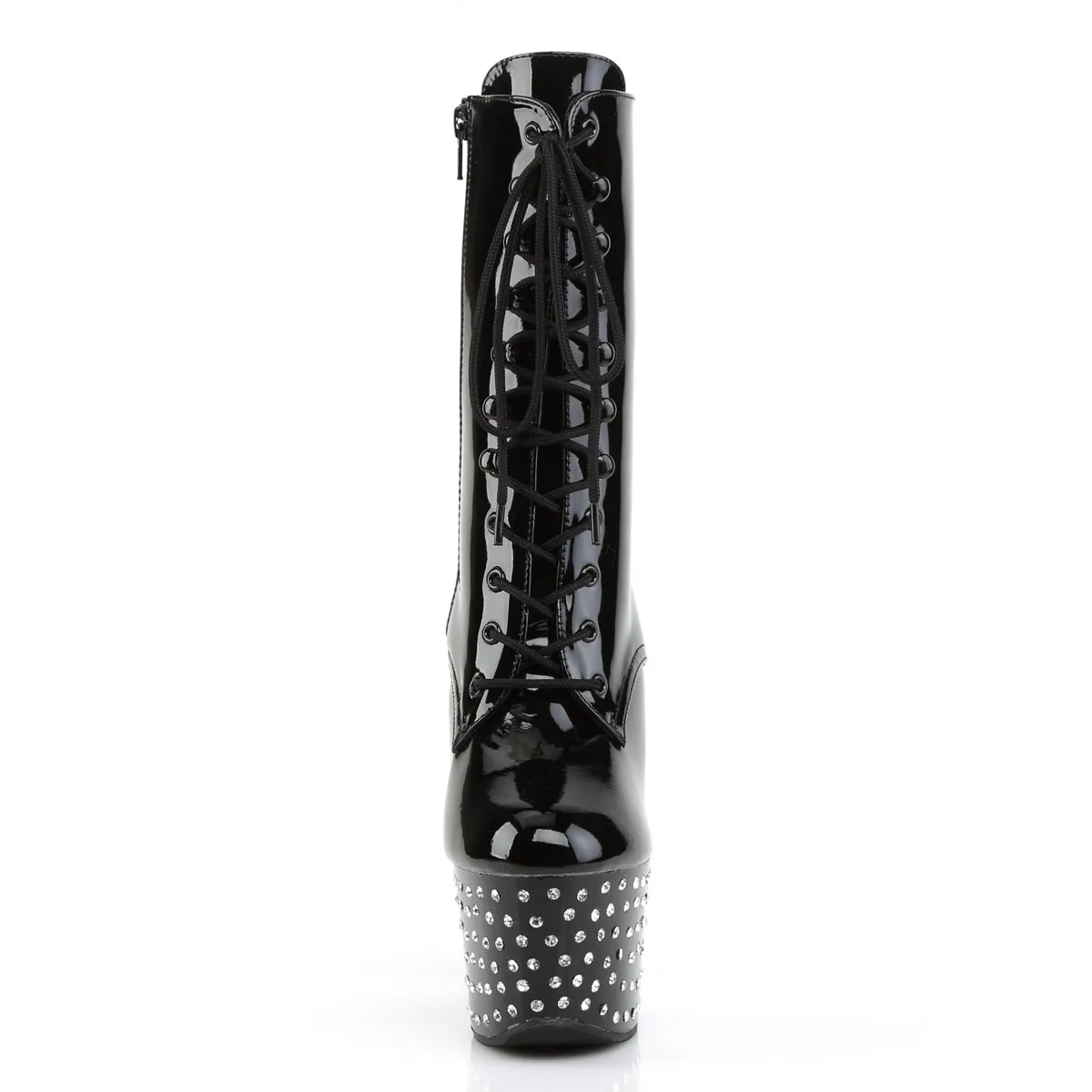 STARDUST-1020-7 Pleaser Black Sexy Platform Shoes (Pole Dancing Heels)