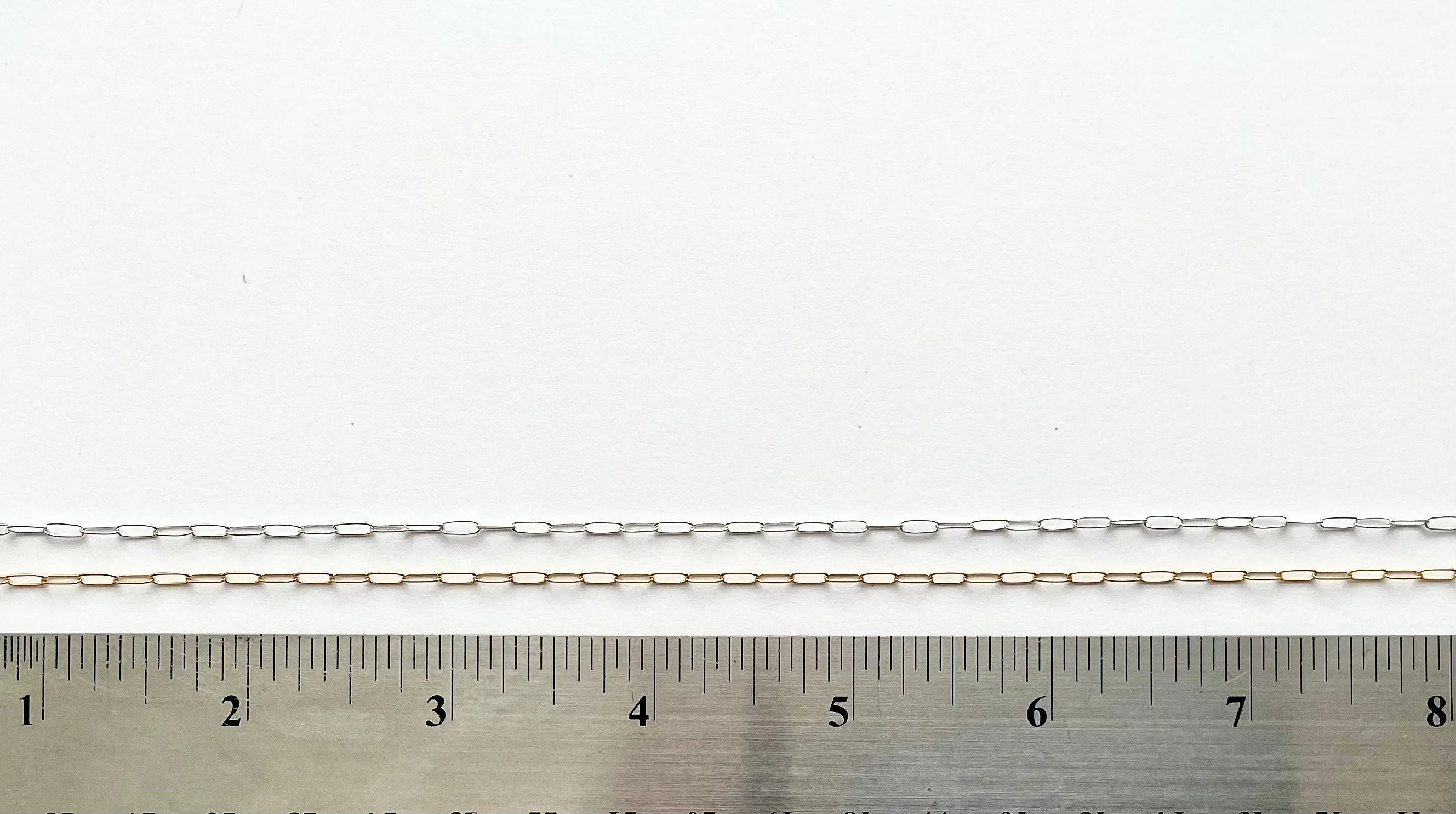 Sterling Silver Paperclip Chain, Gold Filled Paperclip Chain, Chain by the Foot, Wholesale Chain, Trending Chain