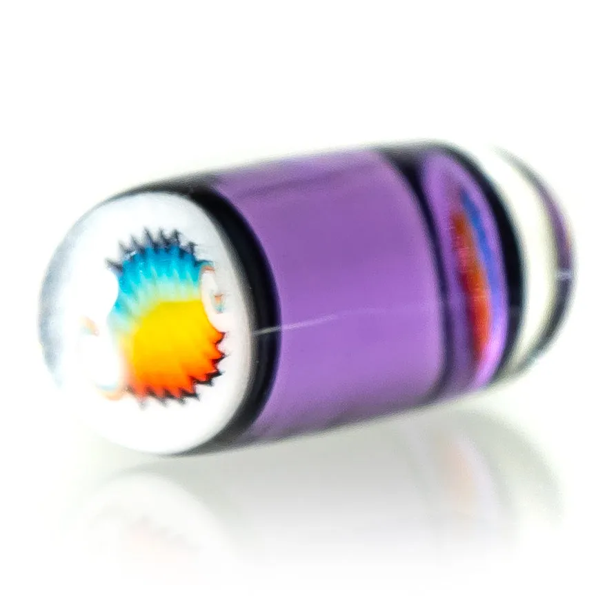 Steve H Glass - Artist Series Pillar - Rainbow Wag - CFL Pastel Potion