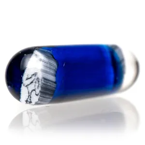 Steve H Glass - Artist Series Pillar - Ripndip Cat - Cobalt