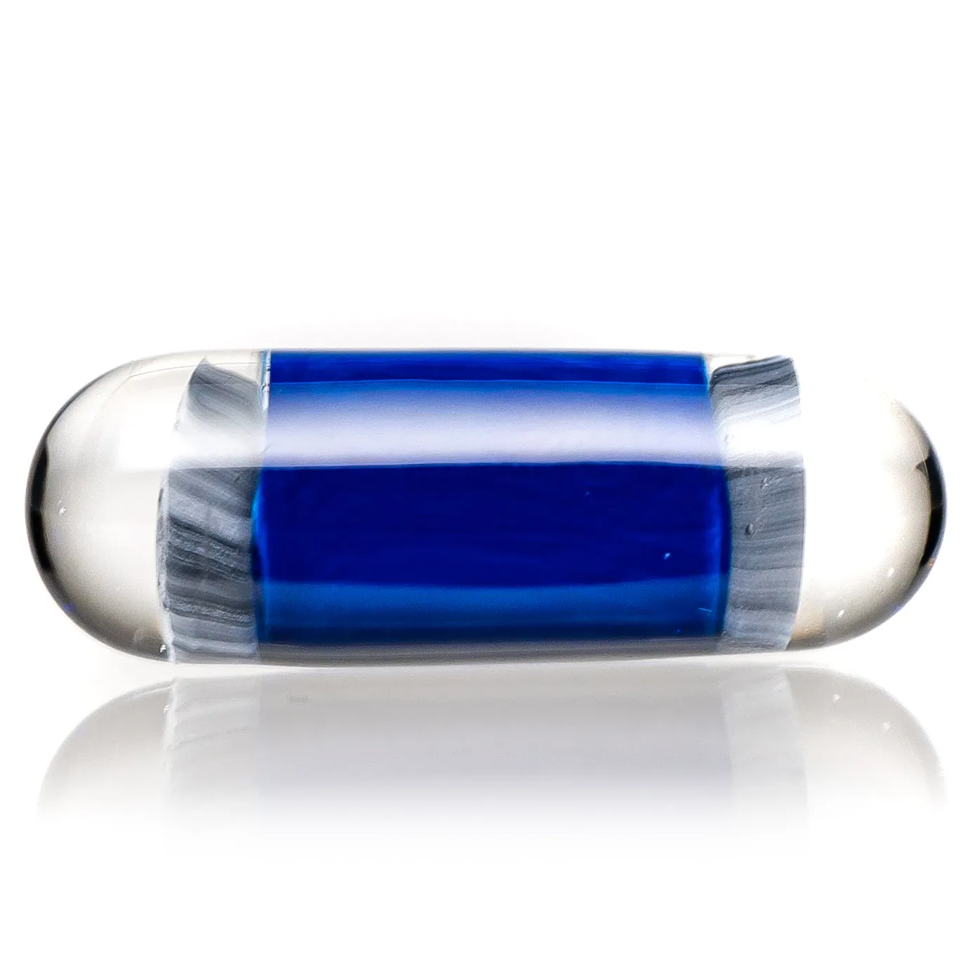 Steve H Glass - Artist Series Pillar - Ripndip Cat - Cobalt