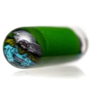 Steve H Glass - Artist Series Pillar - Venusaur - Forest Green