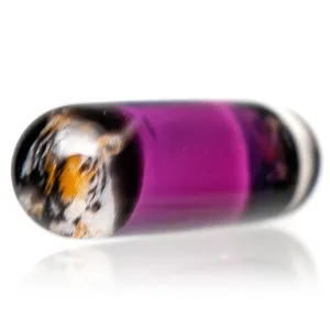 Steve H Glass - Standard Series Pillar - Tiger - Amethyst