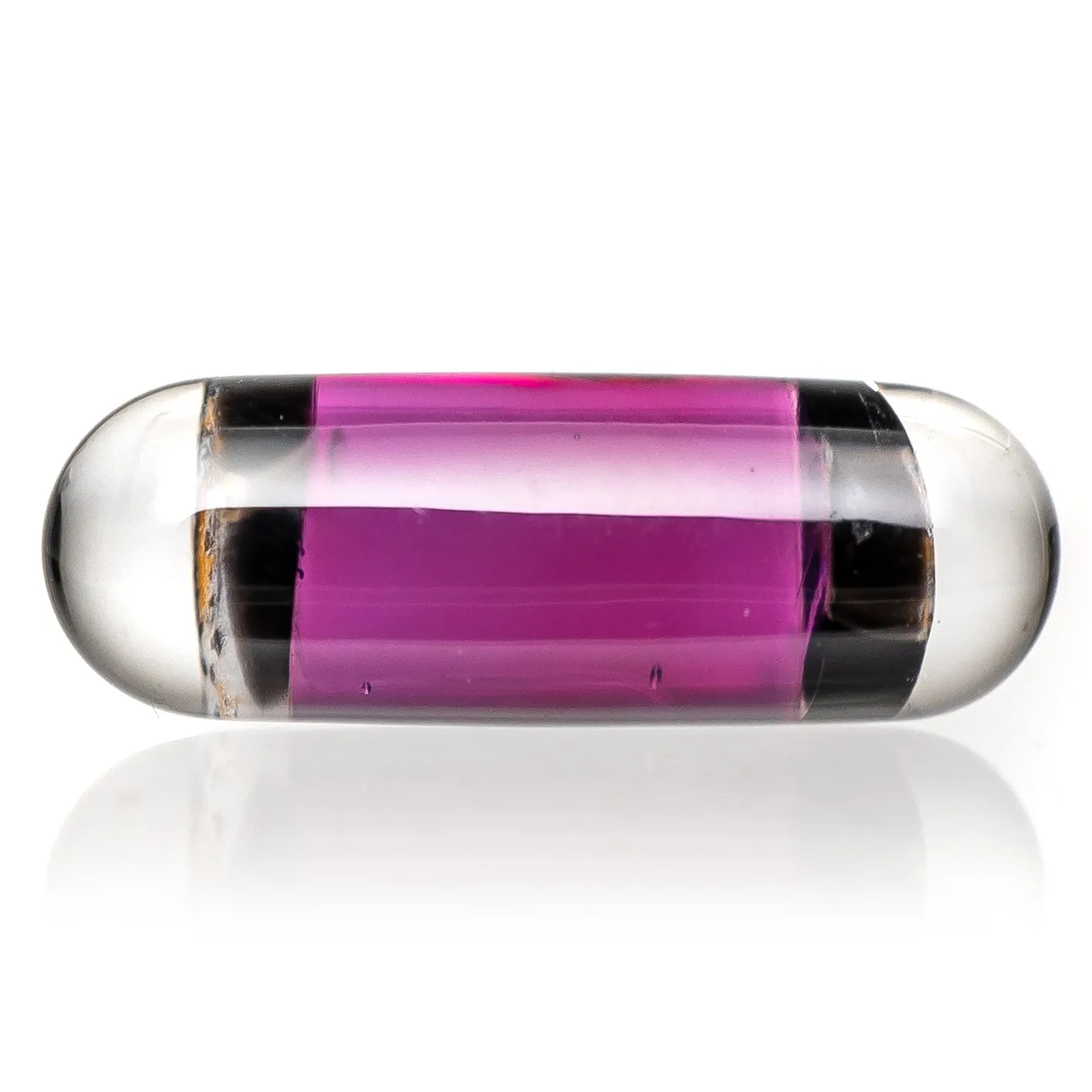 Steve H Glass - Standard Series Pillar - Tiger - Amethyst