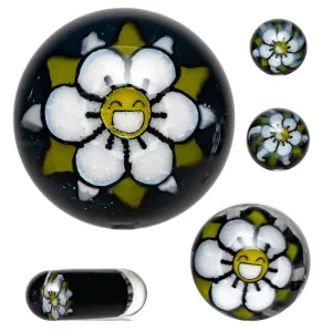 Steve H Glass - Standard Series Slurper Set - 5 Piece - Happy Flower - Galaxy