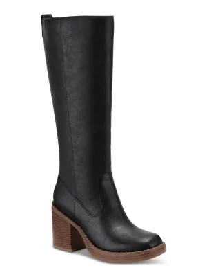 Sun   Stone Womens' Aiimee Faux Leather Knee High Boots