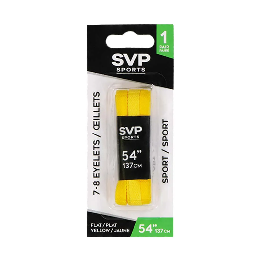 SVP Sports - 54in Shoelace (Flat) (DM21167 FLAT-YLW-54)