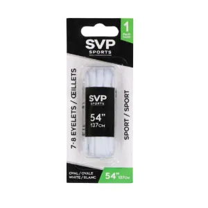 SVP Sports - 54in Shoelace (Oval) (DM21167 OVAL-WHT-54)