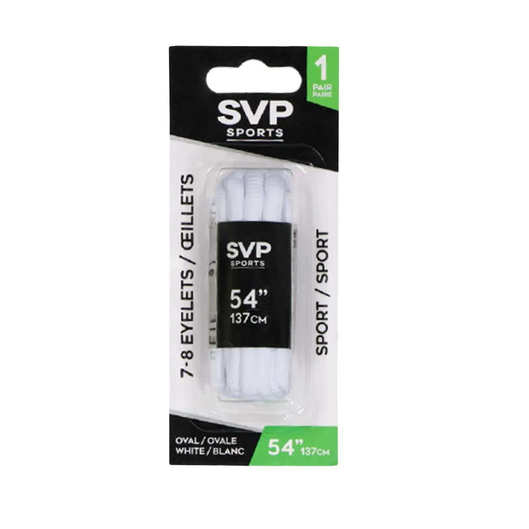 SVP Sports - 54in Shoelace (Oval) (DM21167 OVAL-WHT-54)