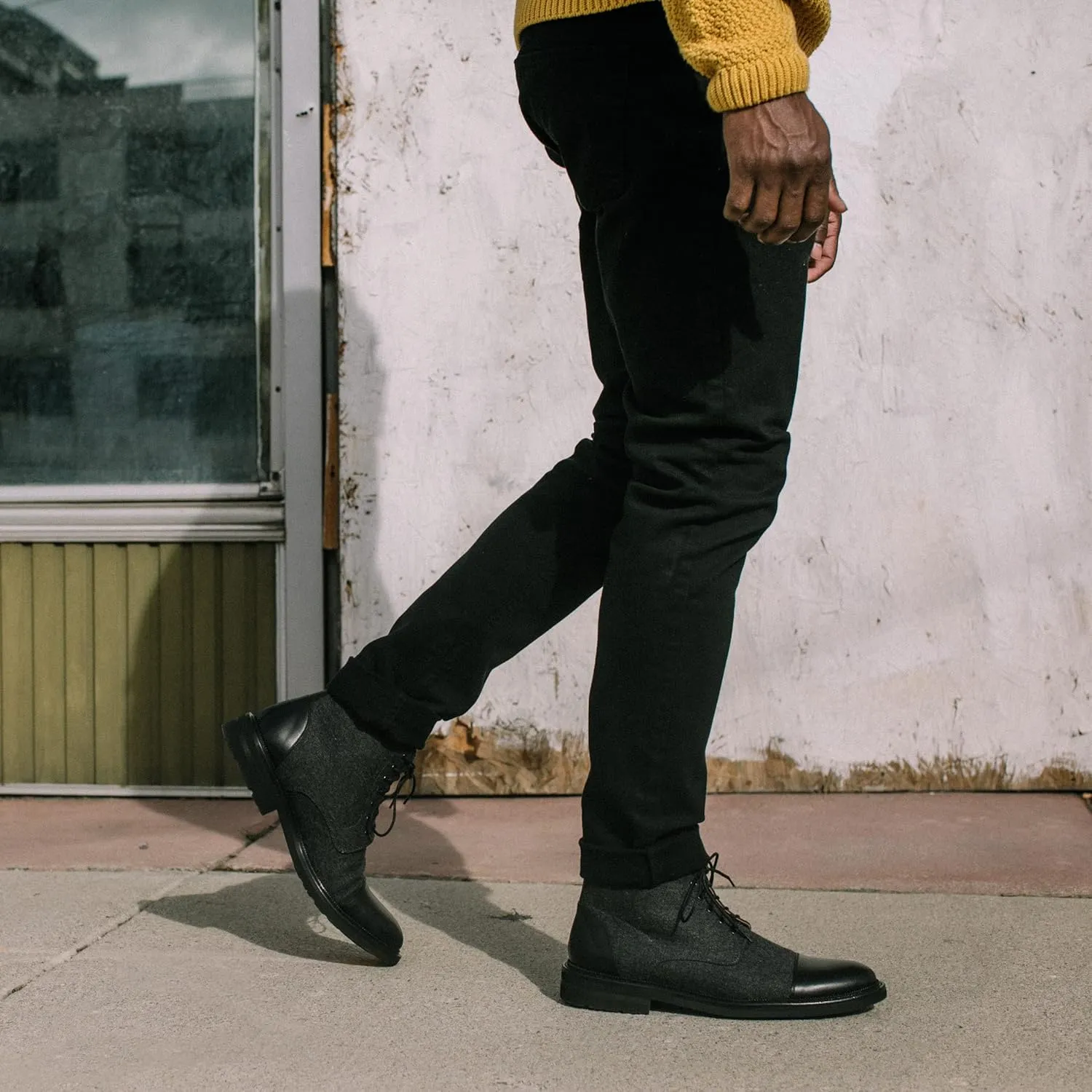 TAFT Jack Boot Handcrafted Leather and Wool Mens Dress Boot