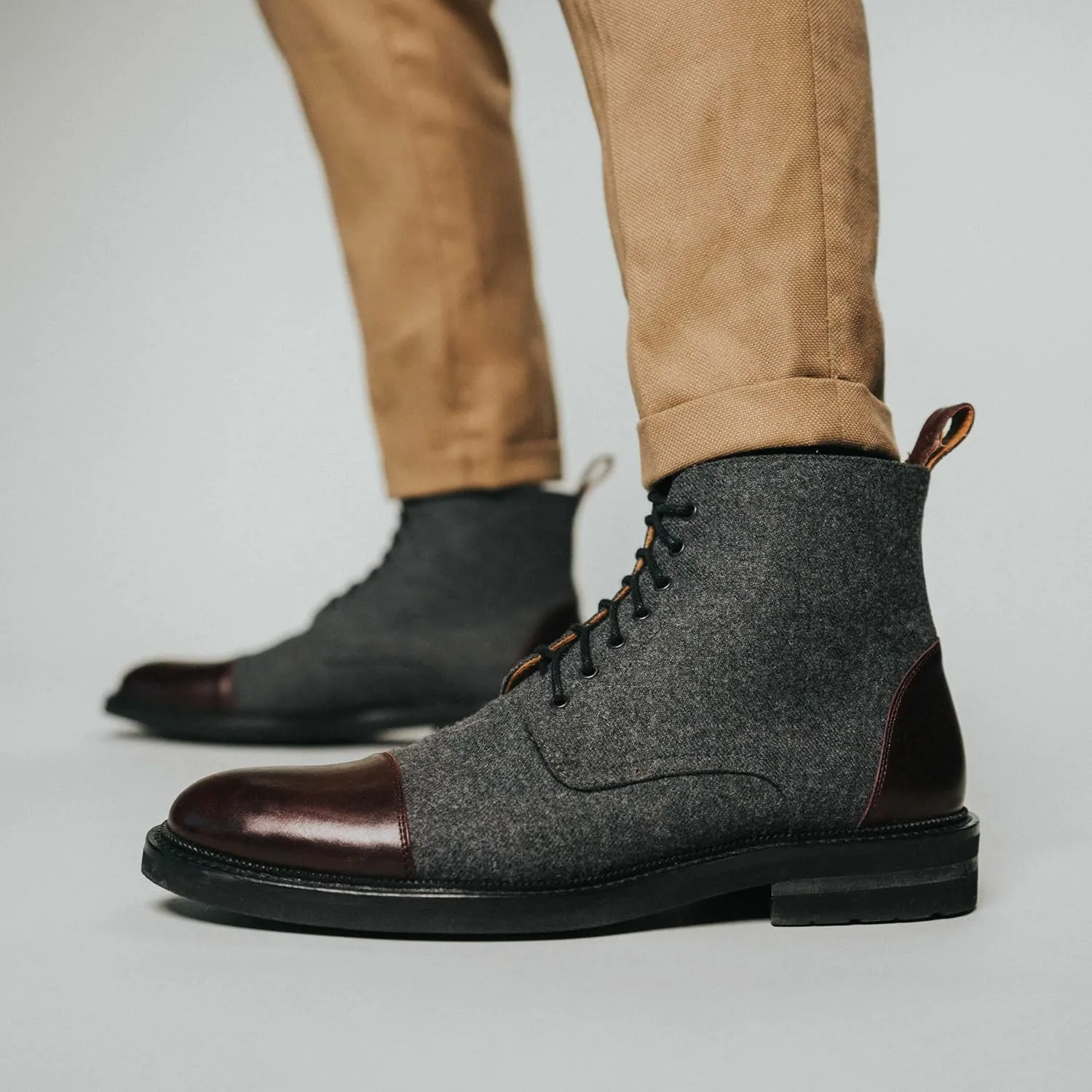 TAFT Jack Boot Handcrafted Leather and Wool Mens Dress Boot