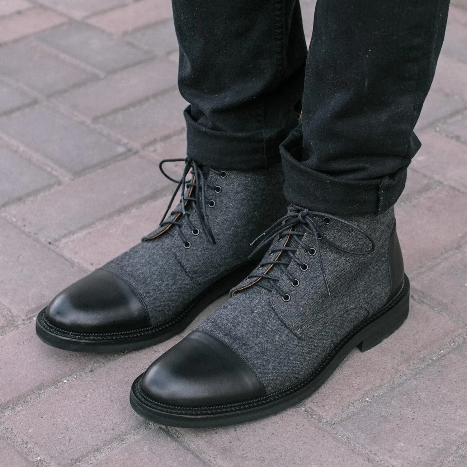 TAFT Jack Boot Handcrafted Leather and Wool Mens Dress Boot