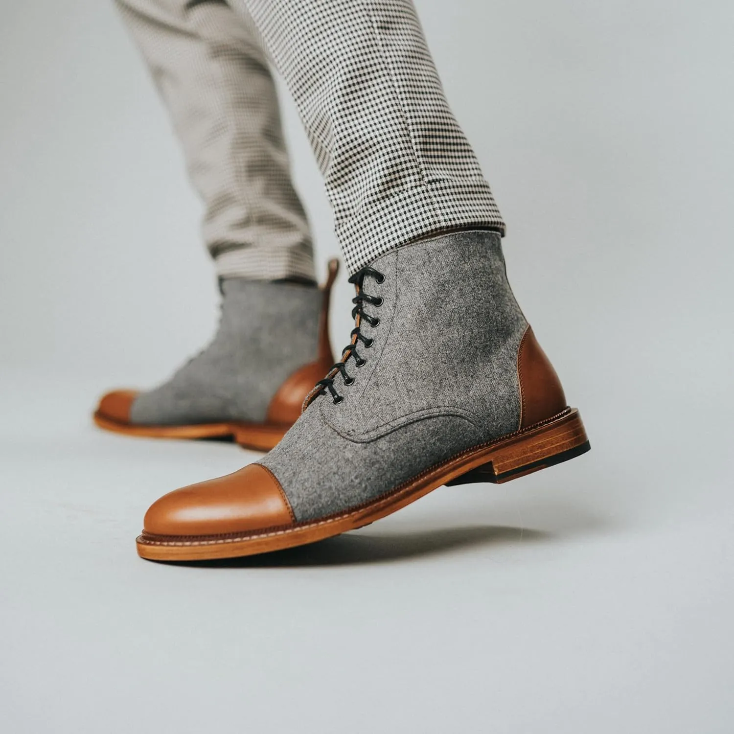 TAFT Jack Boot Handcrafted Leather and Wool Mens Dress Boot