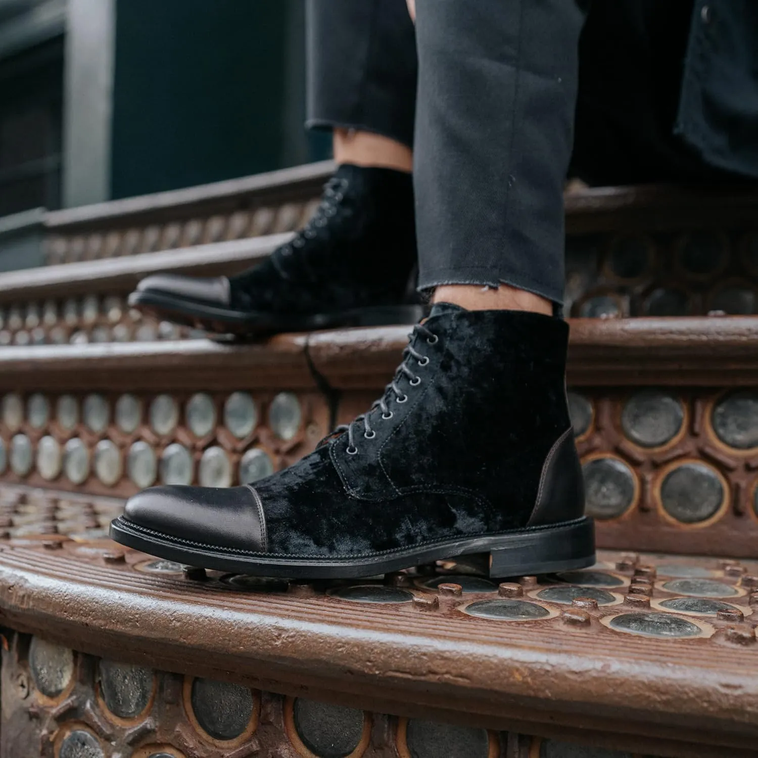 TAFT Jack Boot Handcrafted Leather and Wool Mens Dress Boot