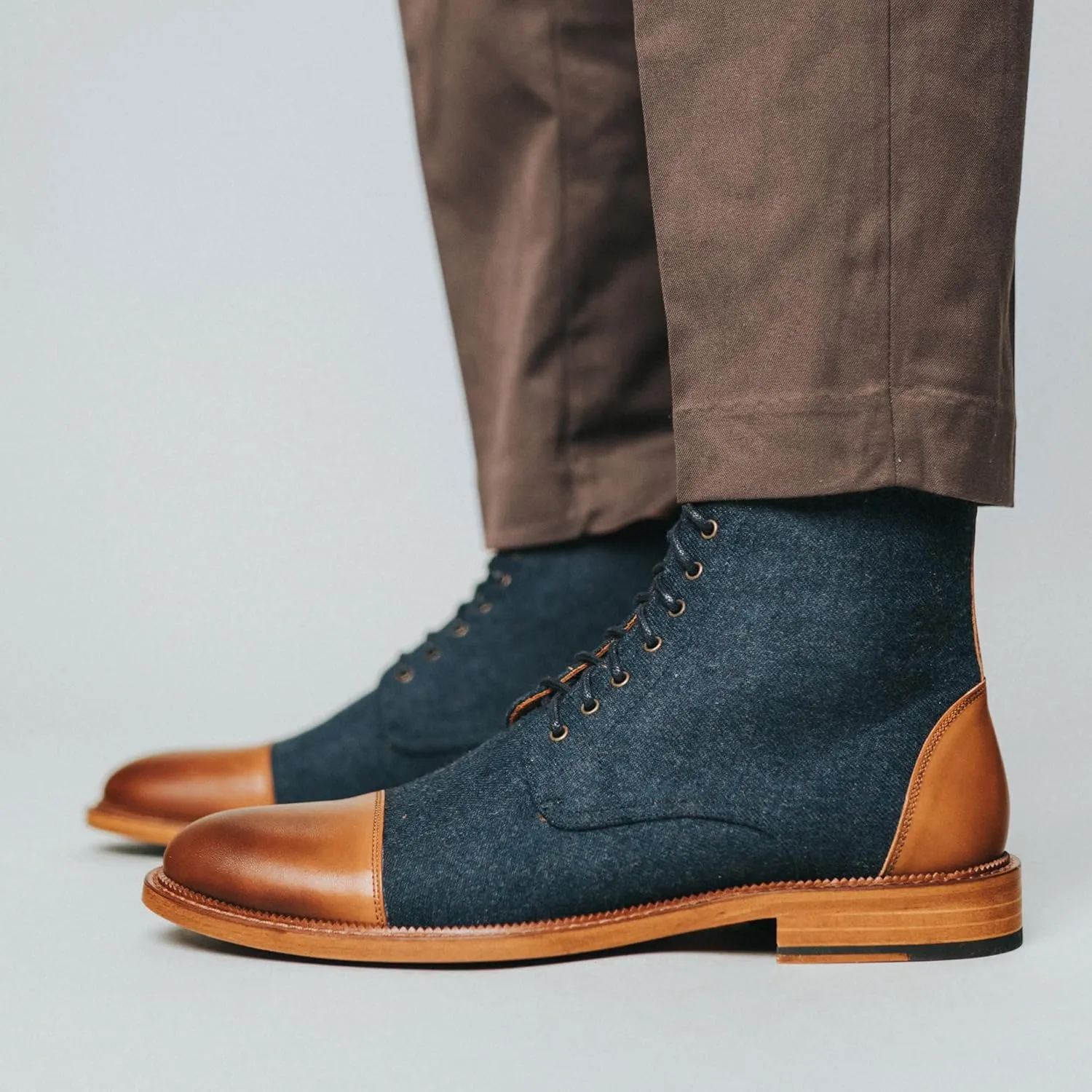 TAFT Jack Boot Handcrafted Leather and Wool Mens Dress Boot