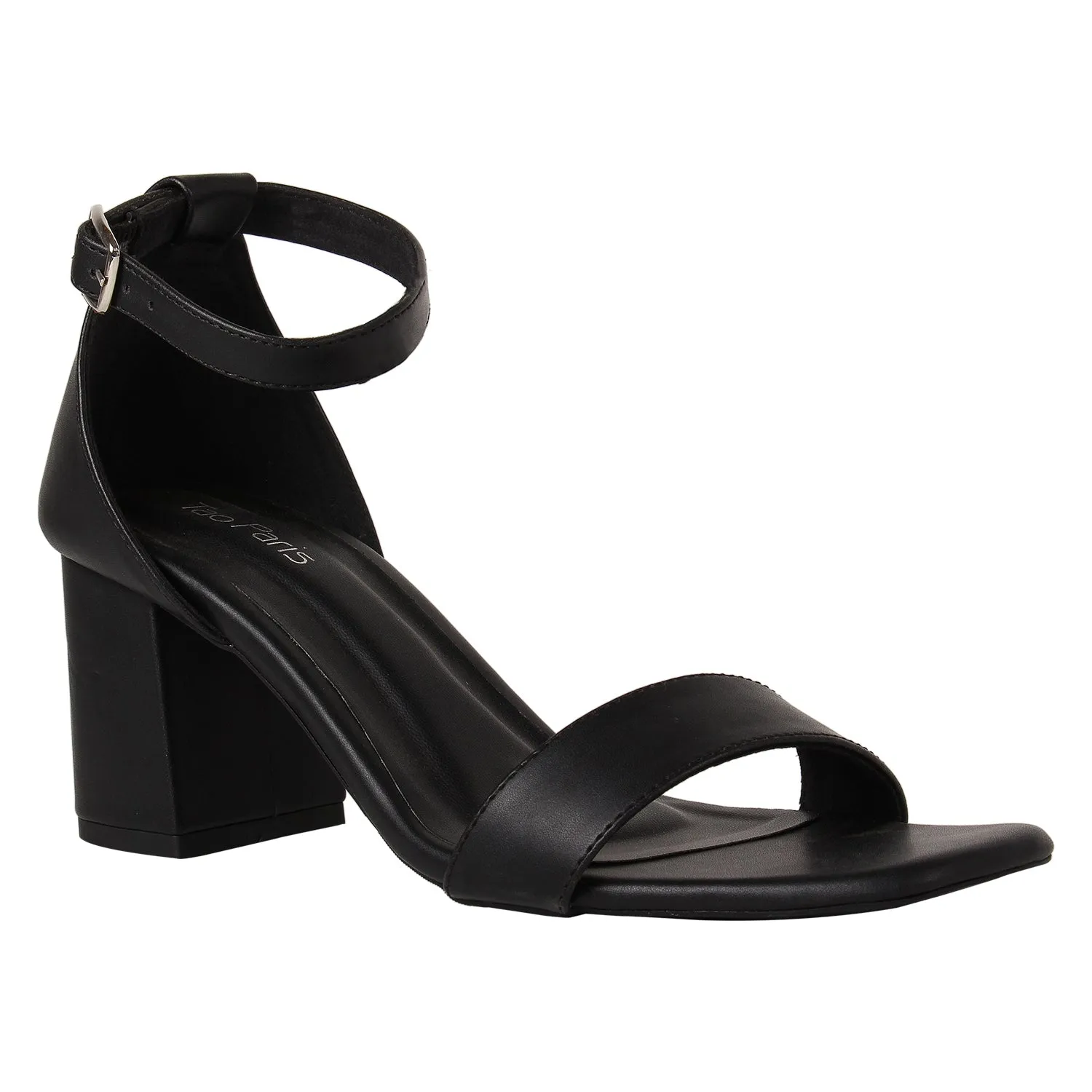 Tao Paris Kya 10020-04 Black Solid Heels