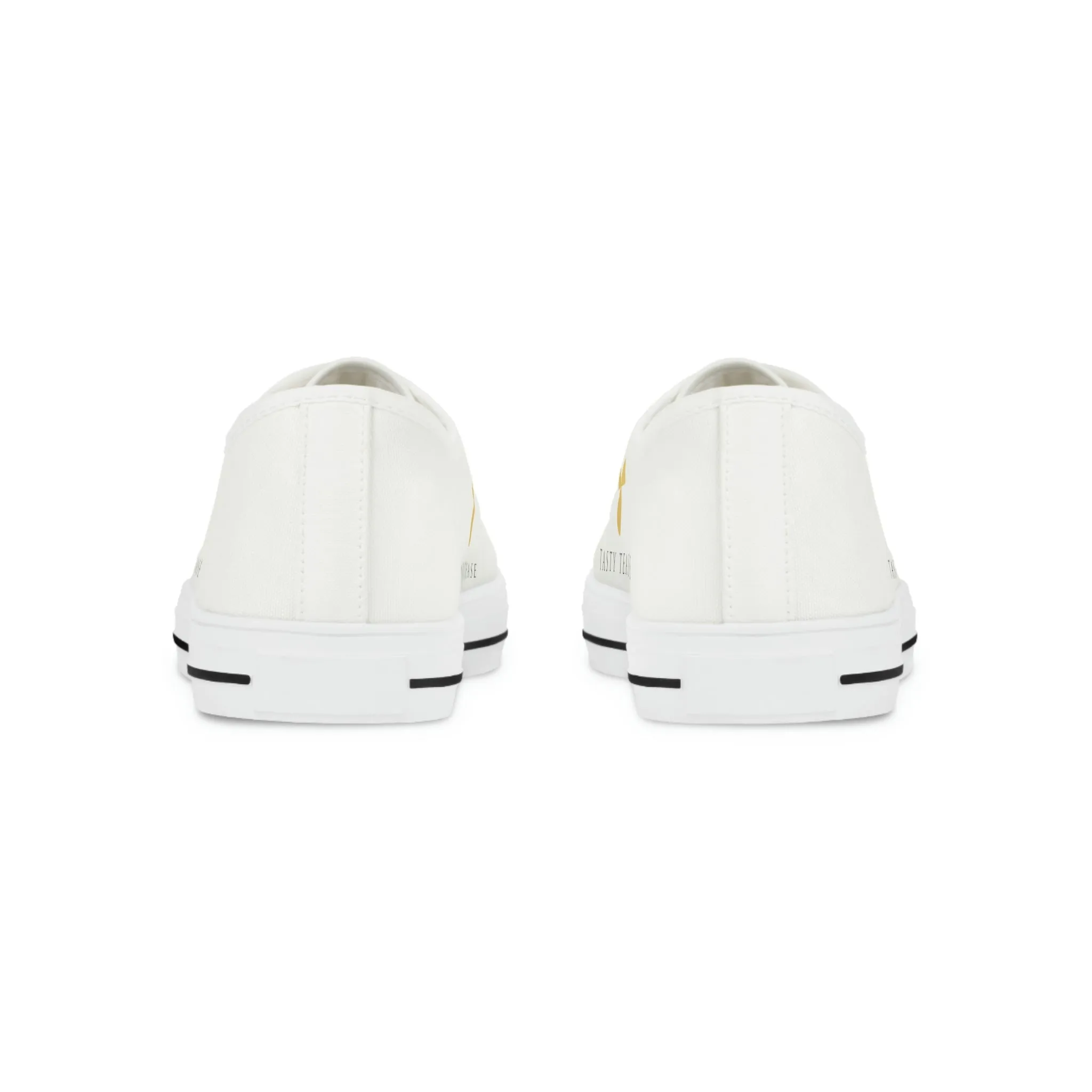 Tasty Tease Men's Low Top Sneakers (White)