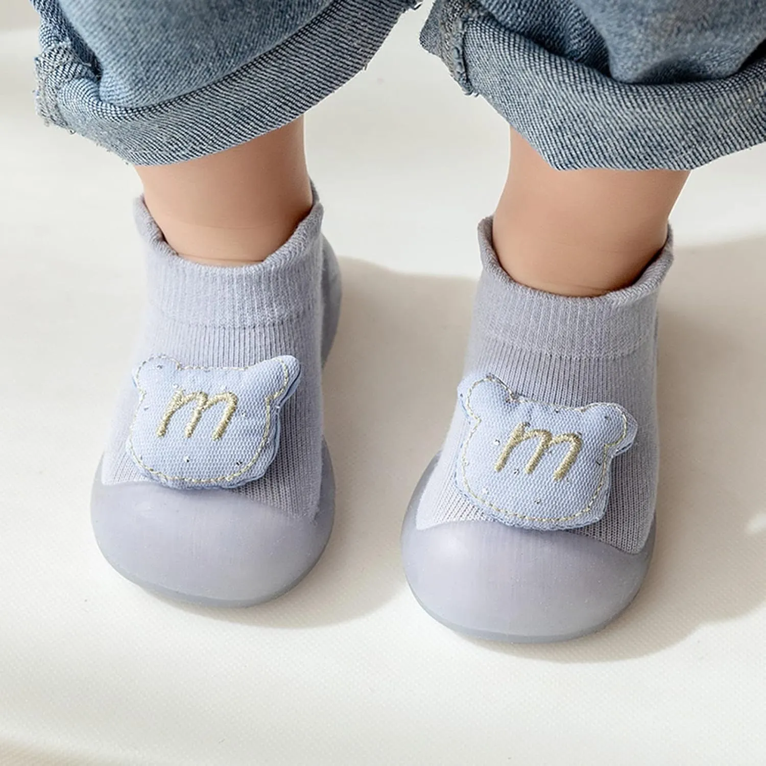 Tennis Shoes Girls Size 5 Infant Toddler Shoes Little Child Socks Cute Animal Lightweight Walking Shoes Baby