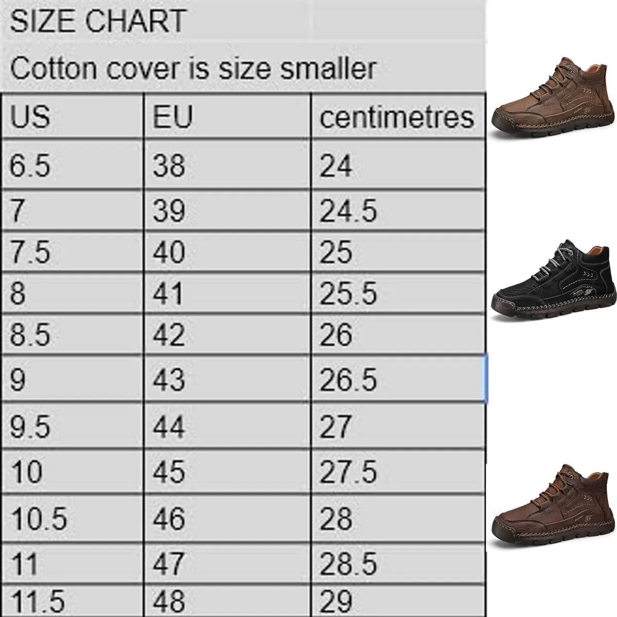 Teresad Shoes Men, Handcrafted Men's Leather Shoes, Men's Breathable Non-Slip Casual Trainers for Outdoor Hiking