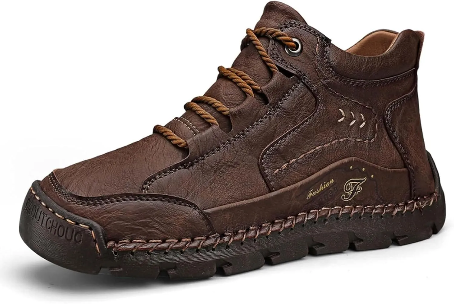 Teresad Shoes Men, Handcrafted Men's Leather Shoes, Men's Breathable Non-Slip Casual Trainers for Outdoor Hiking