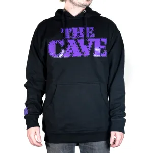 The Cave - Hooded Sweatshirt - Classic Logo - Black & Purple - 4XL
