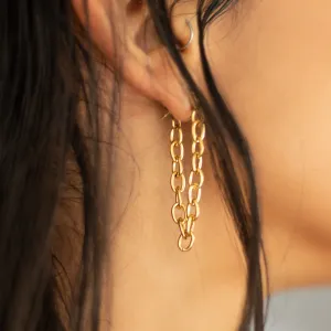 The Chained Stud Earrings