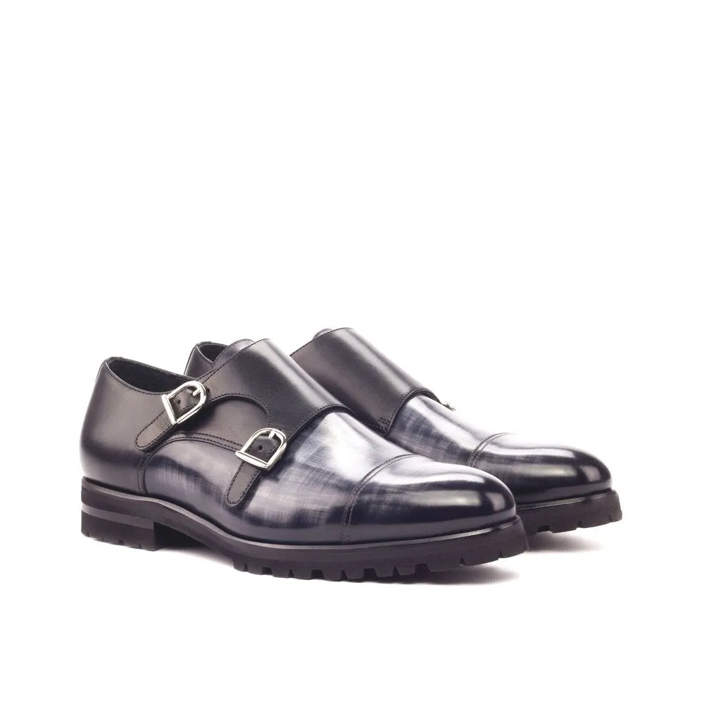 The Sunday Best (Black Box calf and Grey Patina crusted)