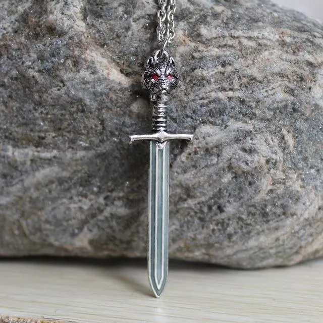 The Wolf King's Sword Glow In The Dark Necklace