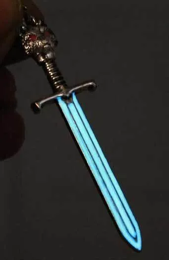 The Wolf King's Sword Glow In The Dark Necklace