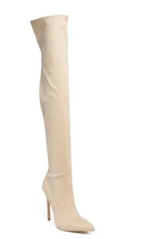 Tilera Stretch Over The Knee Stiletto Boots