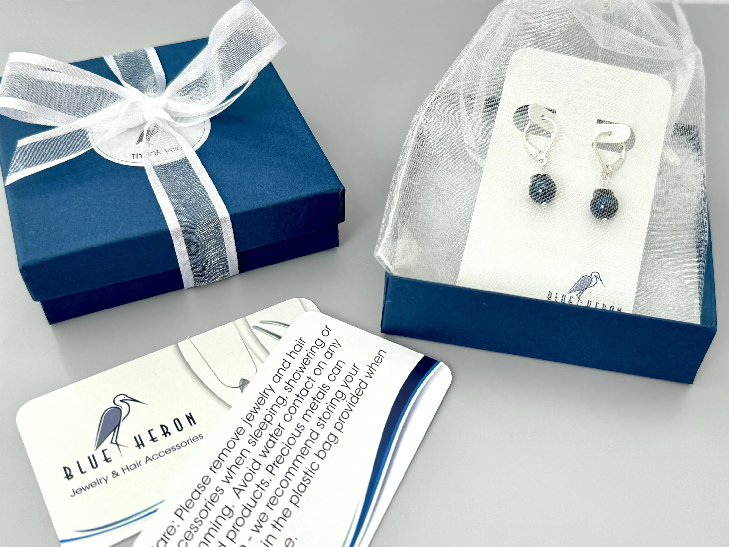 Tiny Crystal Teardrop Necklace Silver